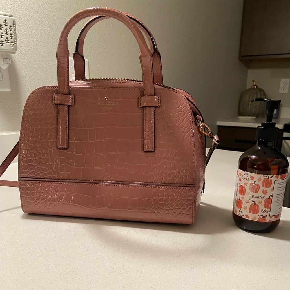 Kate Spade Pink Croc Purse